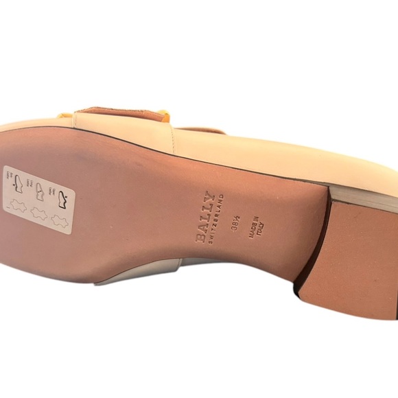 Bally Women’s Janelle Buckled Leather Loafers | Color: Bone (EU 38.5; NWT & Box) - Picture 13 of 16